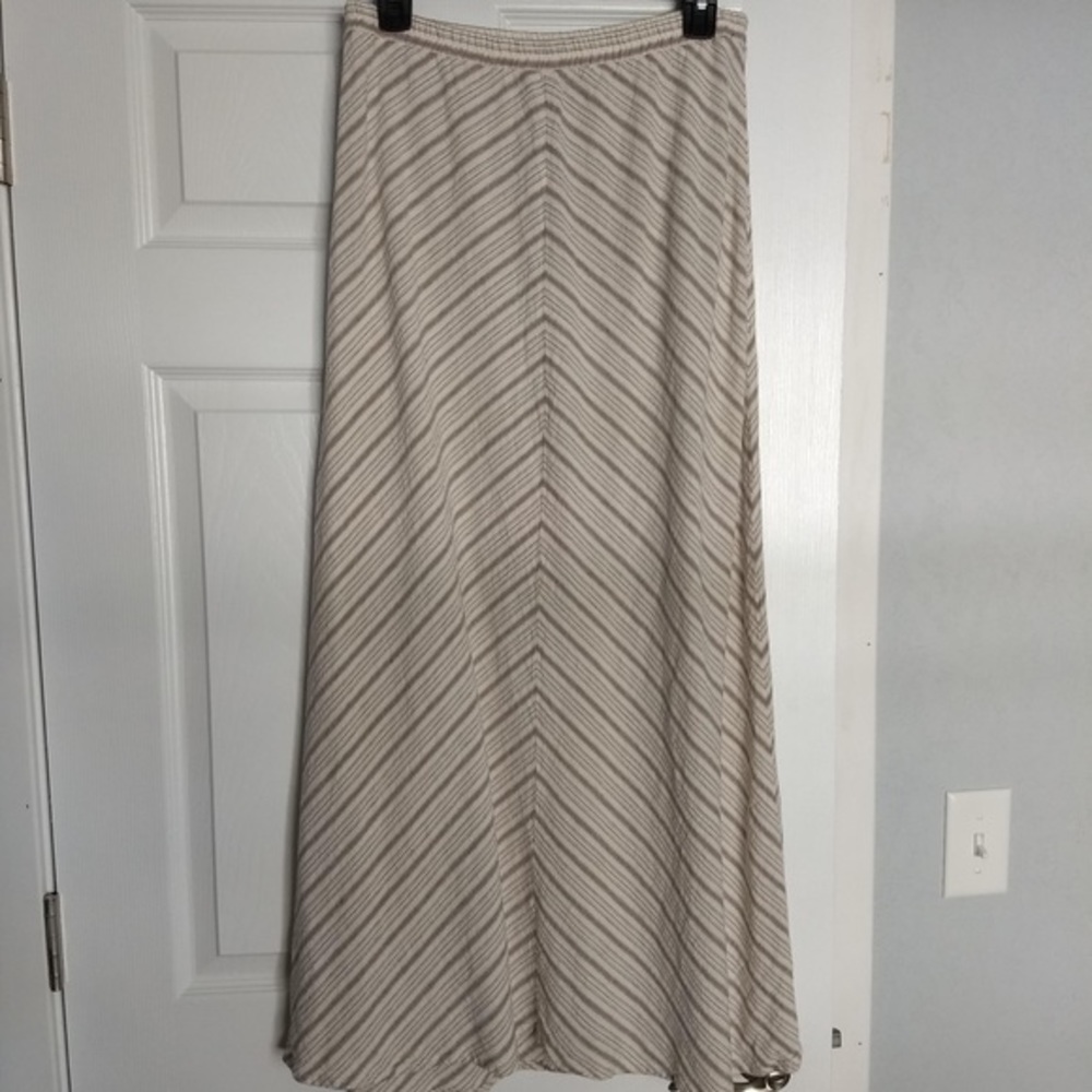 For Cynthia Linen Blend Maxi Skirt